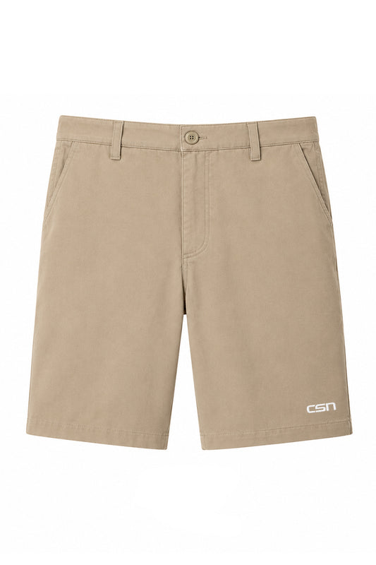 Boys Cotton Shorts- Khaki